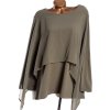 Dámská khaki halenka / WYNNE LAYERS / XXXXL (52/54) / UK 24/26 / ANGLIE