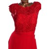 Dámské LUXUSNÍ červené šaty s krajkou  / XXXL (48) / UK 22 / ANGLIE