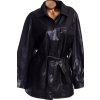 Dámská černá koženková bunda / M&S / XXXL (50/52++) / UK 22 / ANGLIE