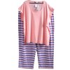Dámský růžovo-modro-bílý pyžamový komplet / PRETTY SECRETS / XXL (60/62) UK 32/34/ ANGLIE
