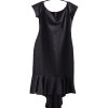 Dámské černé šaty s volány / XXL (48) / UK 20 / ANGLIE