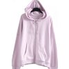 Dámská světle fialová mikina na zip / TU / XXXXL (52) / UK 24/ ANGLIE