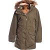 Dámská kvalitní zimní khaki bunda / s kapucí / TU  / XXXXL (52) / UK 24 / ANGLIE