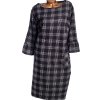 Dámské černo-bílé zimní  kostkované šaty / DOROTHY PERKINS /  XXL (46/48) / UK 18 / ANGLIE