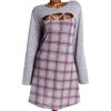 Dámské růžovo-černo-šedé kostkované zimní šaty  / YOURS / XXXL (50/52) / UK 22/24 / ANGLIE