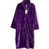 Dámské fialové kvalitní domácí teplé šaty / CAMILLE / XXXXL (50/52) / UK 22/24 / ANGLIE