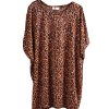 Dámská hnědo-černá třpytivá halenka s leopardím vzorem / NABELLA /  XXXXL (52) / UK 24 /  ANGLIE