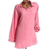 Dámská oversized  růžová košile / GEORGE/ XXXL (50/52/54) / UK 22 / ANGLIE