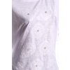 Dámské bílé triko s vyšívanými  květy  / BONMARCHÉ / XXXL (52) / UK 24 / ANGLIE