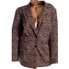 Dámské značkové  hnědo-černé sako s leopardím vzorem / MARISOTA / XXXXL (54) / UK 26  / ANGLIE