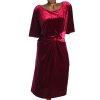 Dámské červené sametové šaty  / ANTHOLOGY /  XXXL (52) / UK 24 / ANGLIE