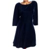 Dámské modré semišové šaty / Marks & Spencer  / XXL (46) // UK 18 / ANGLIE