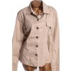 Dámská košilová béžová bunda / PACO  / XXL (46) / UK 18  / ANGLIE