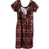 Dámské hnědo-černé zimní/podzimní  šaty s leopardím vzorem / BOOHOO /  XXXXL (52) / UK 24  / ANGLIE