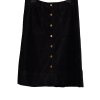 Dámská černá manšestrová sukně / GEORGE / XXXL (50) / UK 22 / ANGLIE