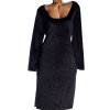 Dámské černé sametové šaty / BOOHOO /  XXXL (50) / UK 22 / ANGLIE