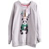 Dámská šedá mikina s vánočním vzorem a pandou  / NEXT / XXXL (48/50) / UK 20/22 /  ANGLIE