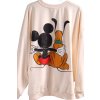 Dámská krémová mikina s mickey mouse logem / George / XXXL (52/24) / UK24/26 / ANGLIE