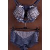 Dámský modro-tělový komplet podprsenka + kalhotky / GEORGE / 40E  / ANGLIE