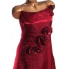 Dámské společenské červené značkové šaty s květy/ DEBUT  / XXXL (48/50) / UK 22 / ANGLIE