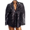 Dámské černé ZNAČKOVÉ sako s flitry /  NEXT / XXL (44/46) / UK 16/ ANGLIE