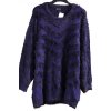 Dámský modrý chlupatý  svetr / B.YOU/ XXXL (50/52) /  UK 22 / ANGLIE