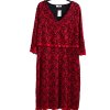 Dámská černo-červené krajkové šaty / PERUNA /  XXXL (48)/ UK 20 / ANGLIE