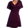 Dámské černo-fialové šaty s krajkovým vzorem / GEORGE/ XXL (52) / UK 24/ ANGLIE