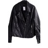 Dámská černá kožeková krátká  bunda/křivák / CAPSULE / XXXL (50) / UK 22 / ANGLIE