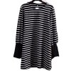 Dámské černo-bílé pruhované šaty / PAPAYA / XXL (44)/ UK 16 / ANGLIE