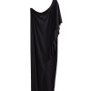Dámské luxusní černé šaty na jedno rameno/ XXXL (50) / UK 22 / ANGLIE