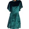 Dámské sametové smaragdové šaty / TU / XXXL (50) / UK 22 / ANGLIE