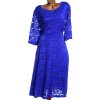 Dámské královsky modré krajkové šaty / XXXXL (52/54) / UK 24/26 / ANGLIE