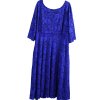 Dámské královsky modré krajkové šaty / XXXXL (52/54) / UK 24/26 / ANGLIE