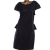 Dámské černé šaty s flitry  / KOKO  / XXXXL (54) / UK 26 / ANGLIE