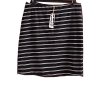 Dámská černo-bílá pruhovaná sukně / ...with love  / XXXL (48) / UK 20/ ANGLIE