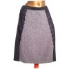 Dámská černo-bílá elegantní sukně s krajkou / BHS / XXXL (50) / ANGLIE