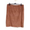 Dámská hnědá semišová podzimní/zimní sukně / Bonmarché - XXXL (50) / ANGLIE