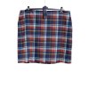Dámská modro-hnědo-žlutá károvaná sukně / Marks&Spencer / XXXL (50) / ANGLIE