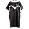 Dámské černo-bílé luxusní zimní šaty / Simply Be / XXXXL+ (60) / ANGLIE
