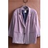 Dámské fialovo-bílé vzorované elegantní sako / Marisota / XXXXL (54) / ANGLIE