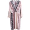Dámské barevné vzorované lehké šaty / BooHoo / XXXXL / (52) / ANGLIE