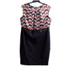 Dámské černo-bílo-hnědé šaty se vzorem / Marks&Spencer - XXL (46) / ANGLIE