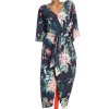 Dámský černý elegantní overal s barevným vzorem / F&F / XXXL (50) / ANGLIE
