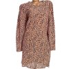 Dámské béžovo-černo-hnědé šaty s leopardím vzorem / Marks&Spencer - XXXXL (52) / ANGLIE