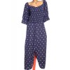 Dámský tmavě modro-bílý puntíkovaný overal / Simply Be - XXXXL+ (60) / ANGLIE