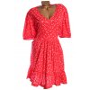 Dámské červeno-bílé vzorované bavlněné šaty / F&F / XXXL (50) / ANGLIE