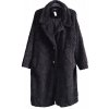Dámský černý zimní dlouhý kabát / F&F / XXXL (50) / ANGLIE