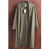 Dámský khaki lehký dlouhý kabátek / SOPHIA / volný / XXXXL (52) / ANGLIE