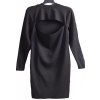 Dámské černé jemné svetrové šaty s výstřihem  / PRIMARK /  XXL (46) / UK 18/ ANGLIE
